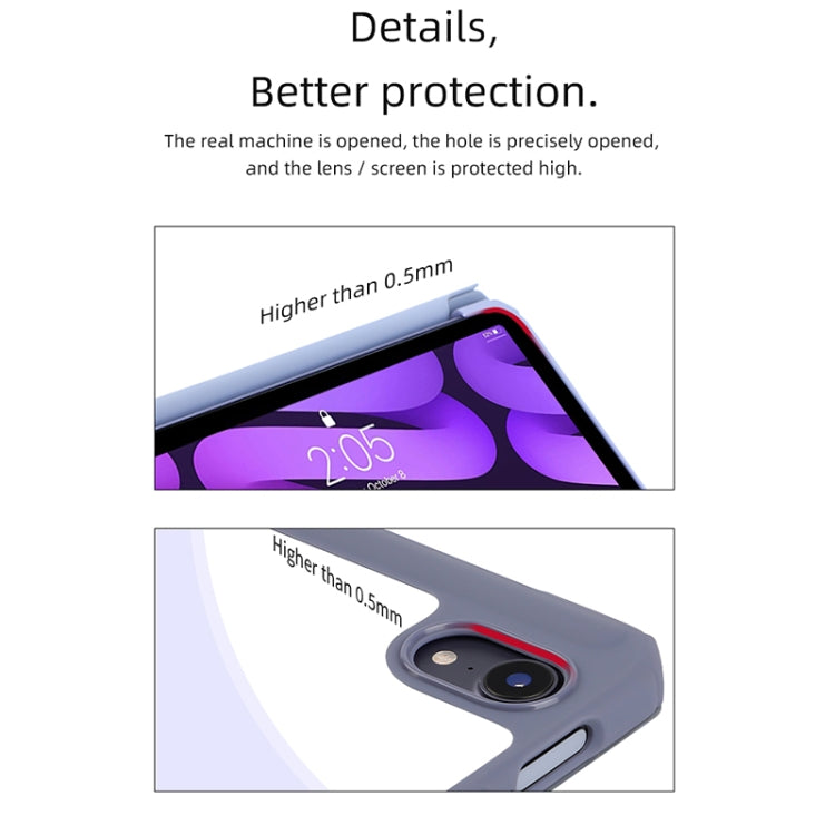 For iPad mini 6 / mini 2024 Mutural Pinyue Series Horizontal Flip Tablet Case with Holder & Pen Slot & Sleep / Wake-up Function(Purple) - HoMEdemic™ 