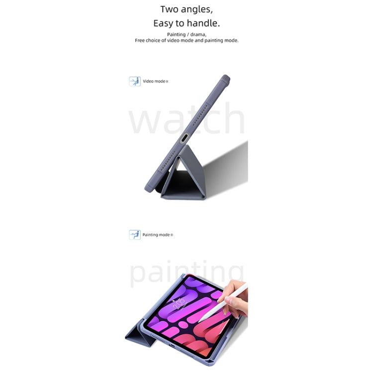 For iPad mini 6 / mini 2024 Mutural Pinyue Series Horizontal Flip Tablet Case with Holder & Pen Slot & Sleep / Wake-up Function(Purple) - HoMEdemic™ 