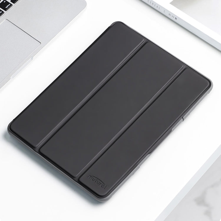 For iPad mini 6 / mini 2024 Mutural Horizontal Flip Tablet Case with Holder & Pen Slot(Black) - HoMEdemic™ 