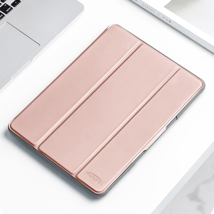 For iPad mini 6 / mini 2024 Mutural Horizontal Flip Tablet Case with Holder & Pen Slot(Rose Gold) - HoMEdemic™ 