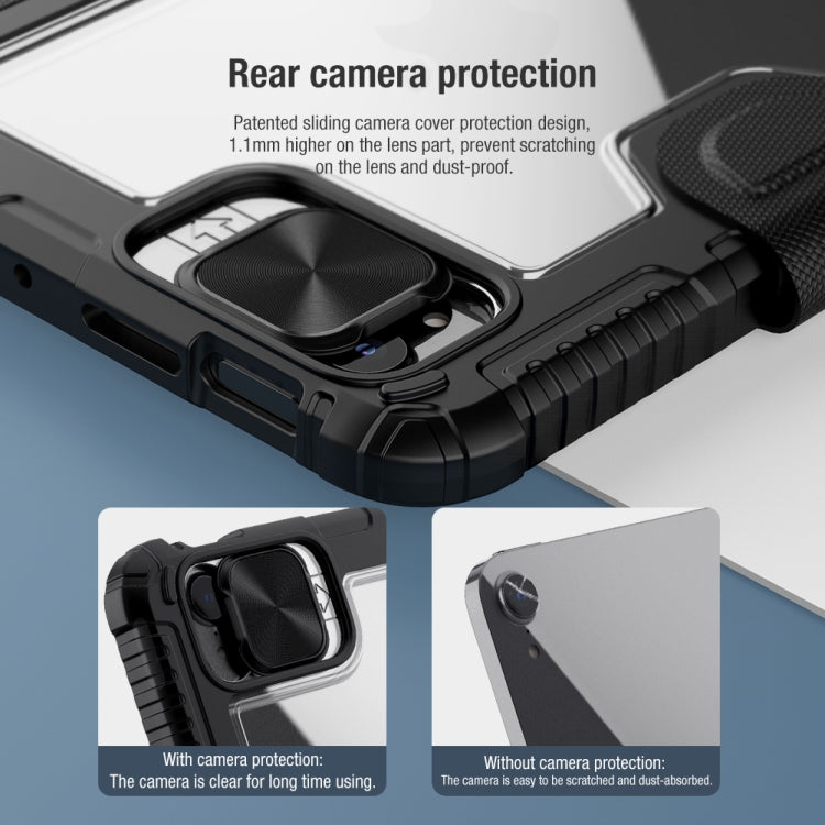 For iPad mini 6 / mini 2024 NILLKIN Bumper Pro Horizontal Flip Tablet Case with Pen Slot & Holder & Sleep / Wake-up Function(Black) - HoMEdemic™ 
