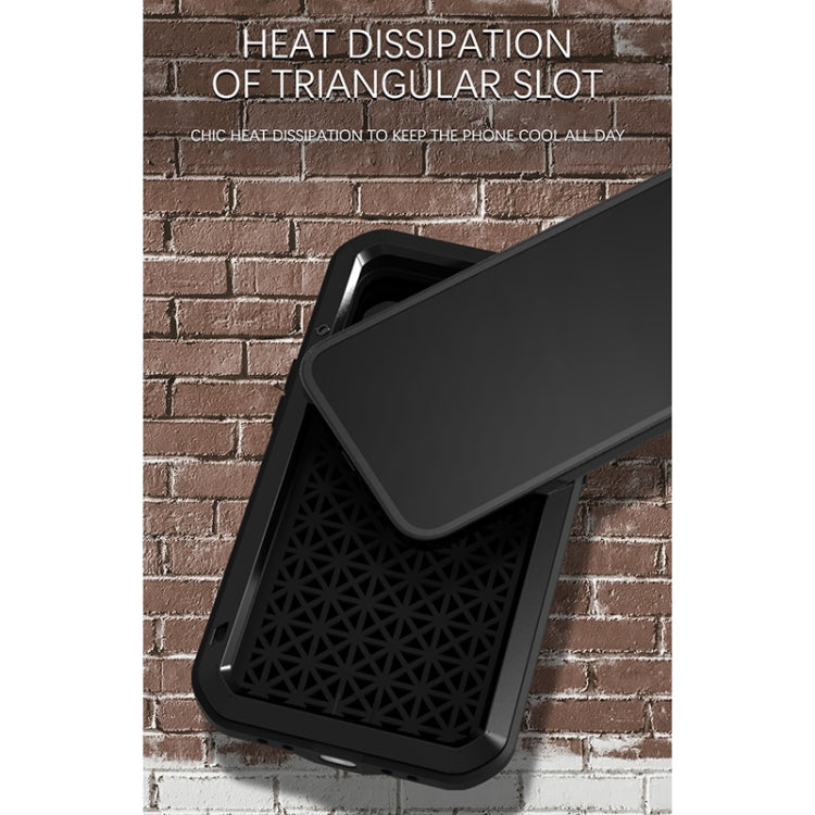 For iPhone 13 mini LOVE MEI Metal Shockproof Life Waterproof Dustproof Protective Phone Case (Black) - HoMEdemic™ 