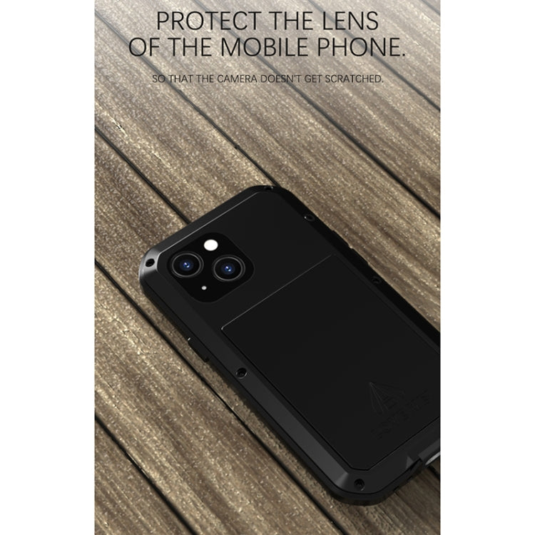 For iPhone 13 mini LOVE MEI Metal Shockproof Life Waterproof Dustproof Protective Phone Case (Silver) - HoMEdemic™ 