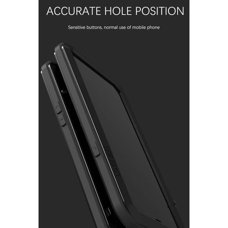For iPhone 13 mini LOVE MEI Metal Shockproof Life Waterproof Dustproof Protective Phone Case (Silver) - HoMEdemic™ 