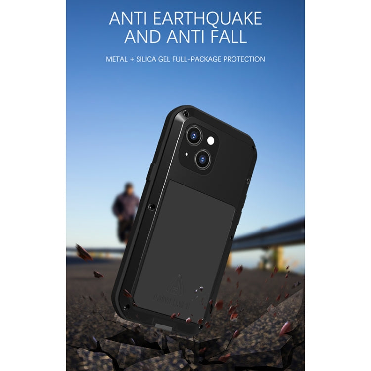 For iPhone 13 mini LOVE MEI Metal Shockproof Life Waterproof Dustproof Protective Phone Case (White) - HoMEdemic™ 