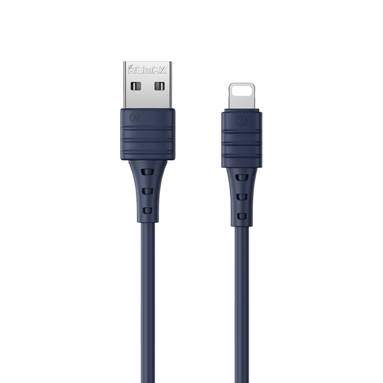 REMAX RC-179i 2.4A 8 Pin High Elastic TPE Fast Charging Data Cable, Length: 1m(Blue) - HoMEdemic™ 