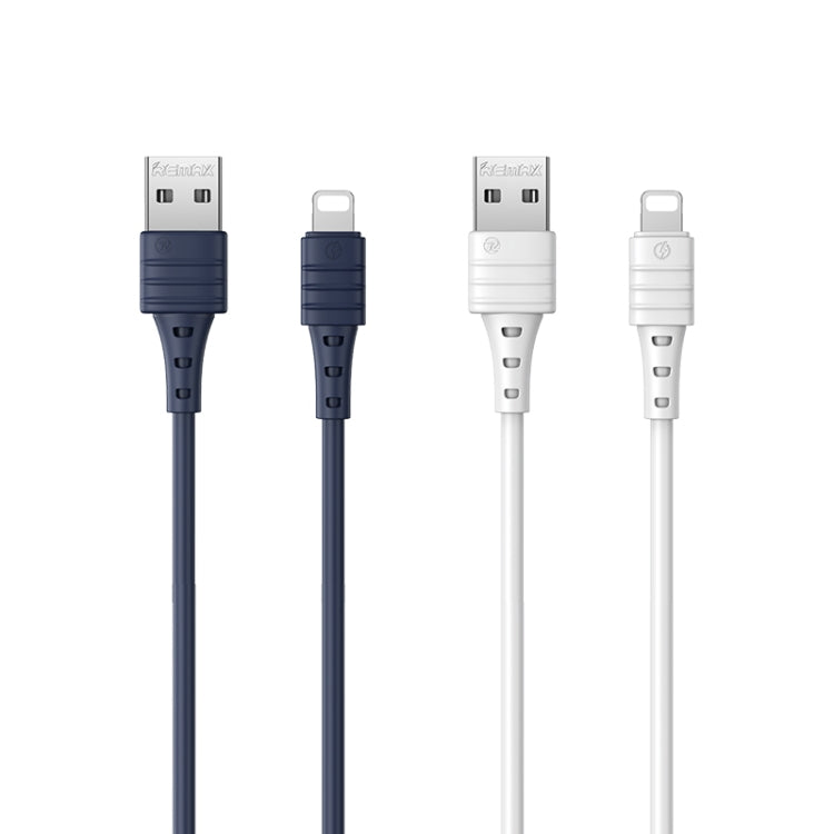 REMAX RC-179i 2.4A 8 Pin High Elastic TPE Fast Charging Data Cable, Length: 1m(Blue) - HoMEdemic™ 