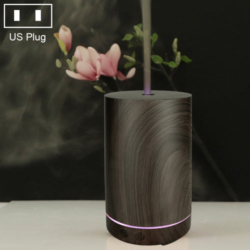 200ml Hollow-out Forest Pattern Wooden Essential Oil Aromatherapy Machine Ultrasonic Humidifier Automatic Alcohol Sprayer, Plug Specification:US Plug(Dark Brown-4) - HoMEdemic™ 