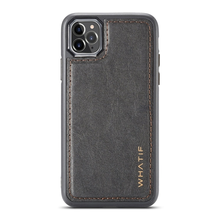 For iPhone 11 Pro WHATIF Kraft Paper TPU + PC Full Coverage Protective Case(Black) - HoMEdemic™ 