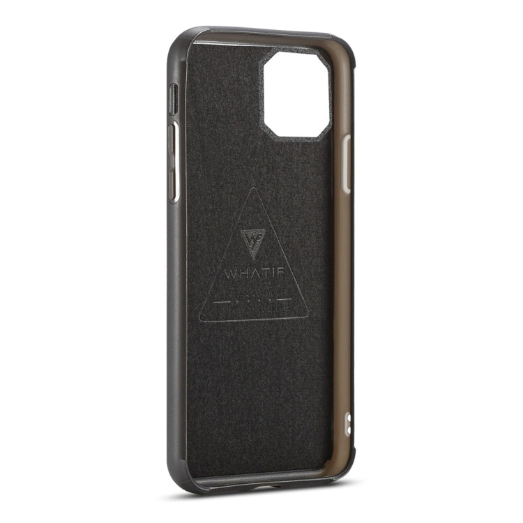For iPhone 11 Pro WHATIF Kraft Paper TPU + PC Full Coverage Protective Case(Black) - HoMEdemic™ 