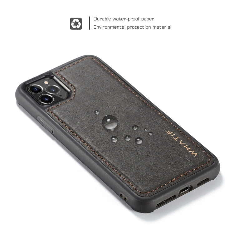 For iPhone 11 Pro WHATIF Kraft Paper TPU + PC Full Coverage Protective Case(Black) - HoMEdemic™ 