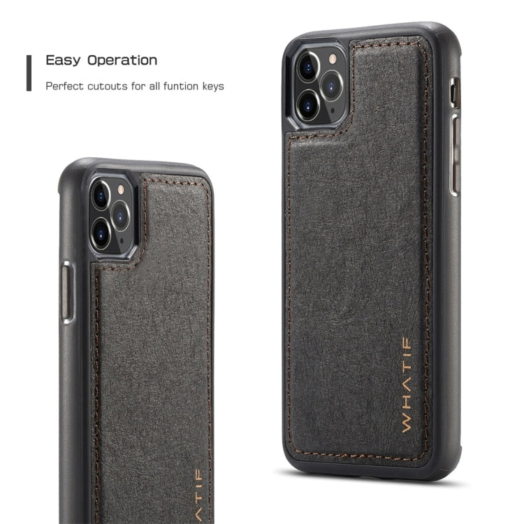 For iPhone 11 Pro WHATIF Kraft Paper TPU + PC Full Coverage Protective Case(Black) - HoMEdemic™ 