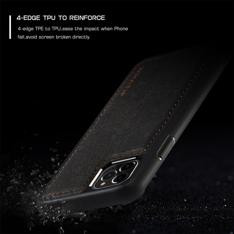 For iPhone 11 Pro WHATIF Kraft Paper TPU + PC Full Coverage Protective Case(Black) - HoMEdemic™ 