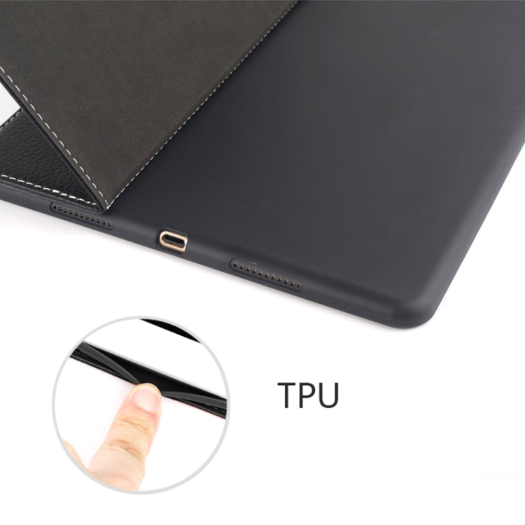 For iPad 10.2 2021 / 2020 / 2019 GEBEI PU+TPU Horizontal Flip Protective Case with Holder & Card Slots(Black) - HoMEdemic™ 