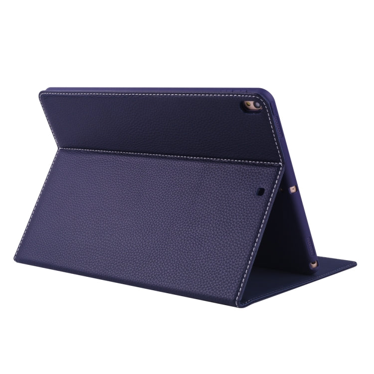 For iPad 10.2 2021 / 2020 / 2019 GEBEI PU+TPU Horizontal Flip Protective Case with Holder & Card Slots(Blue) - HoMEdemic™ 