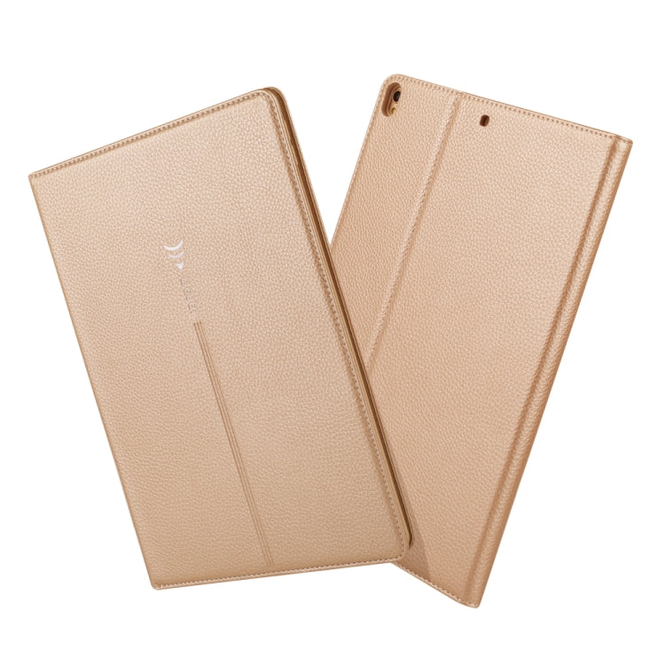 For iPad 10.2 2021 / 2020 / 2019 GEBEI PU+TPU Horizontal Flip Protective Case with Holder & Card Slots(Gold) - HoMEdemic™ 