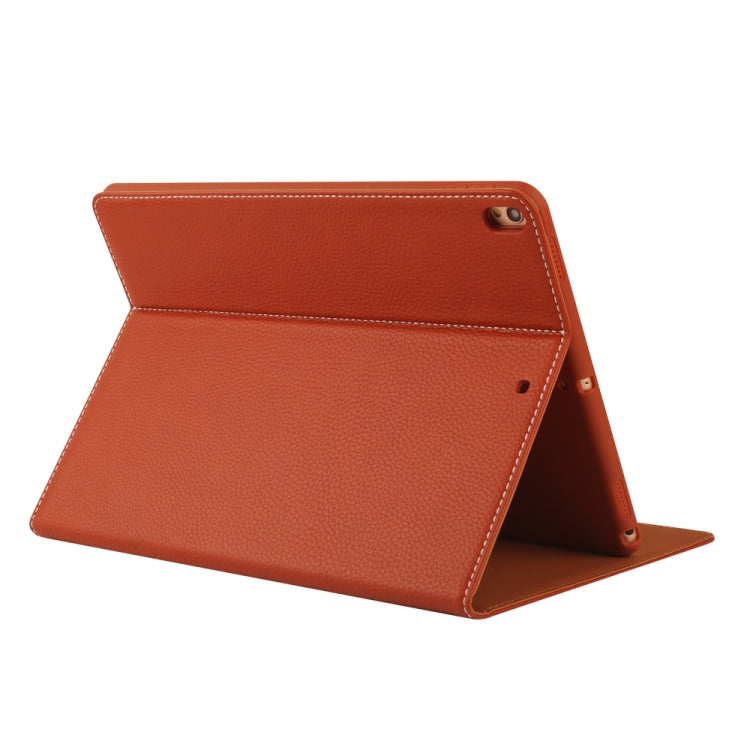 For iPad 10.2 2021 / 2020 / 2019 GEBEI PU+TPU Horizontal Flip Protective Case with Holder & Card Slots(Brown) - HoMEdemic™ 