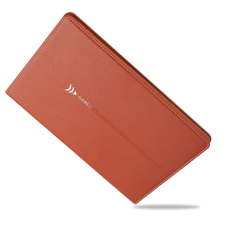 For iPad 10.2 2021 / 2020 / 2019 GEBEI PU+TPU Horizontal Flip Protective Case with Holder & Card Slots(Brown) - HoMEdemic™ 