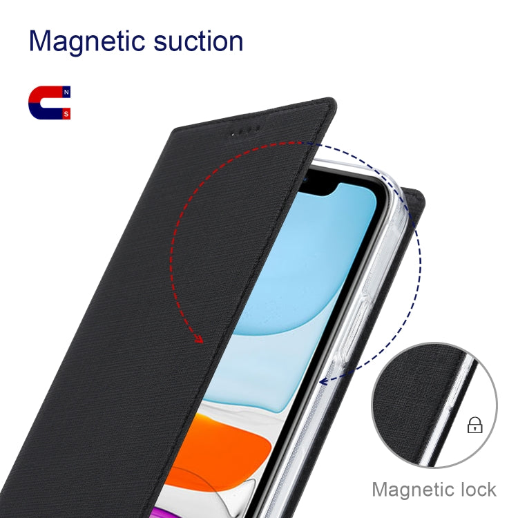 For iPhone 13 mini ViLi DMX Series Shockproof Magsafe Magnetic Horizontal Flip Leather Phone Case (Black) - HoMEdemic™ 