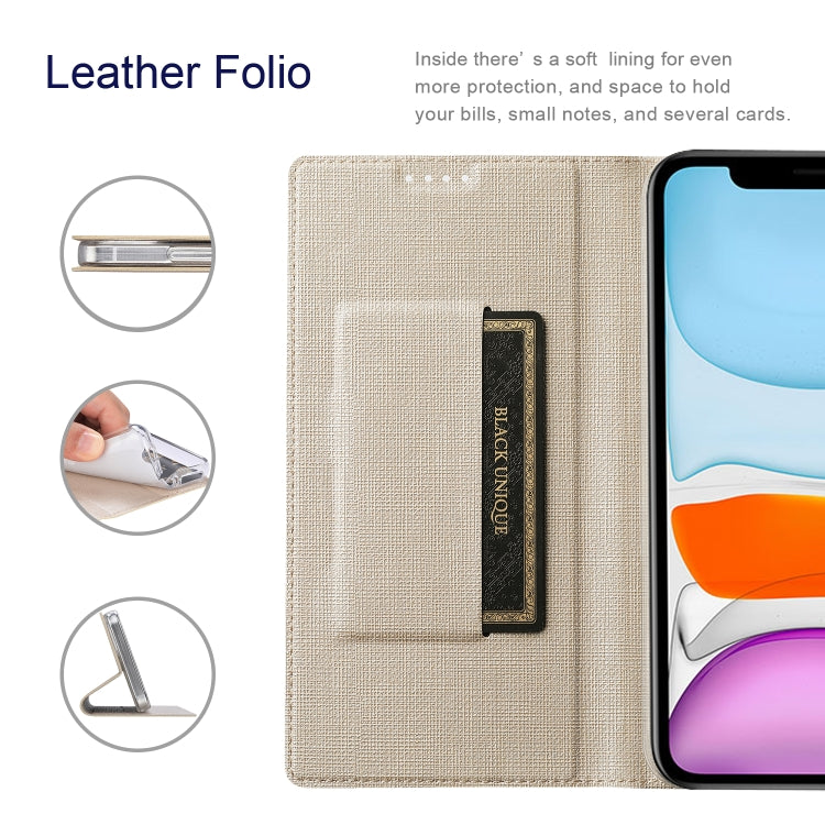 For iPhone 13 ViLi DMX Series Shockproof Magsafe Magnetic Horizontal Flip Leather Phone Case(Gold) - HoMEdemic™ 