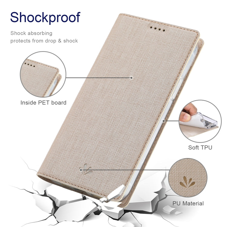 For iPhone 13 ViLi DMX Series Shockproof Magsafe Magnetic Horizontal Flip Leather Phone Case(Gold) - HoMEdemic™ 