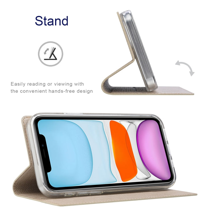 For iPhone 13 ViLi DMX Series Shockproof Magsafe Magnetic Horizontal Flip Leather Phone Case(Gold) - HoMEdemic™ 