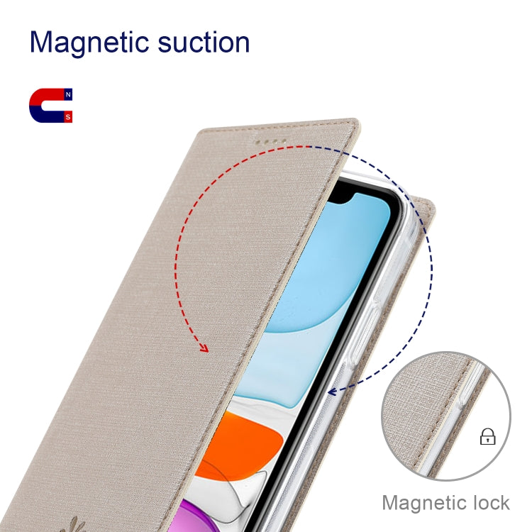 For iPhone 13 ViLi DMX Series Shockproof Magsafe Magnetic Horizontal Flip Leather Phone Case(Gold) - HoMEdemic™ 