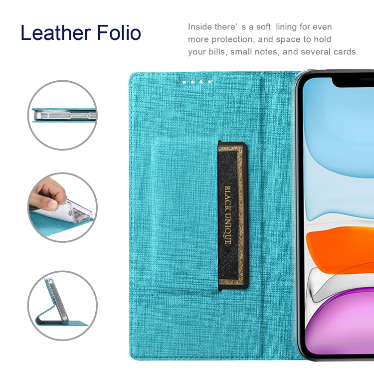 For iPhone 13 ViLi DMX Series Shockproof Magsafe Magnetic Horizontal Flip Leather Phone Case(Blue) - HoMEdemic™ 