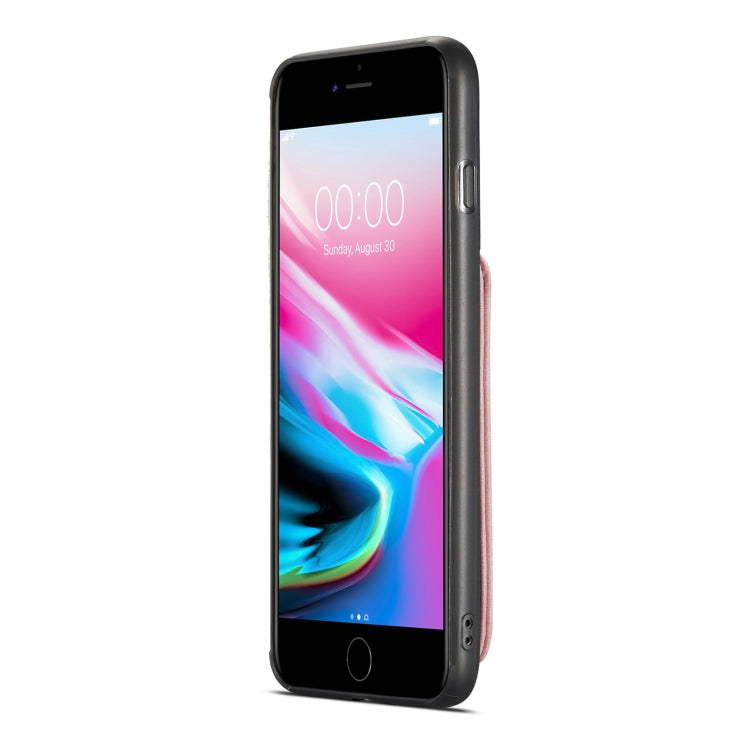 For iPhone SE 2022 / SE 2020 / 8 / 7 JEEHOOD RFID Blocking Anti-Theft Wallet Phone Case(Pink) - HoMEdemic™ 