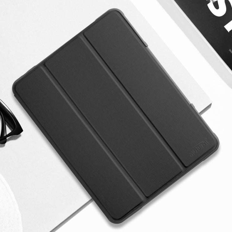 For iPad 10.2 Mutural Horizontal Flip PC + TPU + PU Leather Case with Holder & Pen Slot(Black) - HoMEdemic™ 