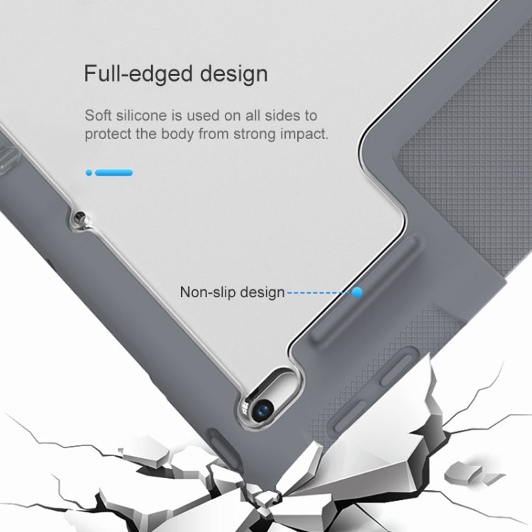For iPad 10.2 Mutural Horizontal Flip PC + TPU + PU Leather Case with Holder & Pen Slot(Blue) - HoMEdemic™ 