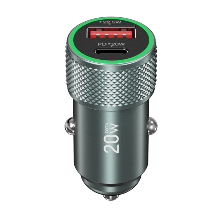 TOTUDESIGN DCCPD-010 Blade Series 20W Fast Charging Car Charger(Black) - HoMEdemic™ 