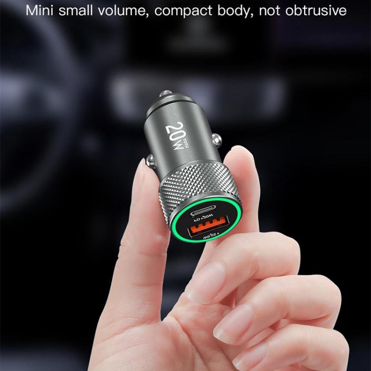 TOTUDESIGN DCCPD-010 Blade Series 20W Fast Charging Car Charger(Black) - HoMEdemic™ 