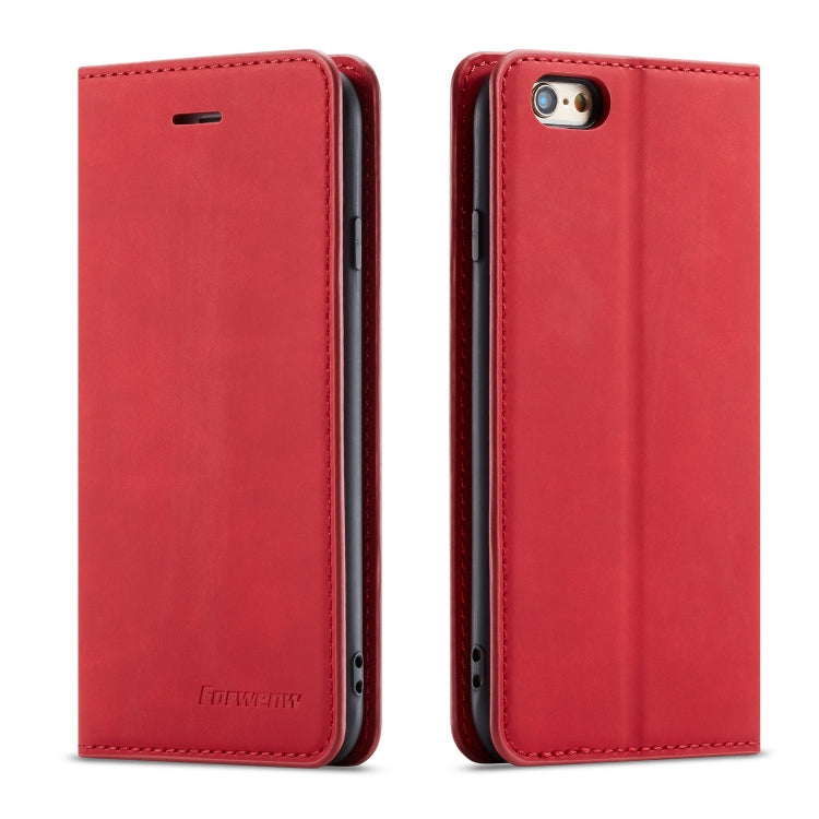 For iPhone 6s / 6 Forwenw Dream Series Oil Edge Strong Magnetism Horizontal Flip Leather Case with Holder & Card Slots & Wallet & Photo Frame(Red) - HoMEdemic™ 