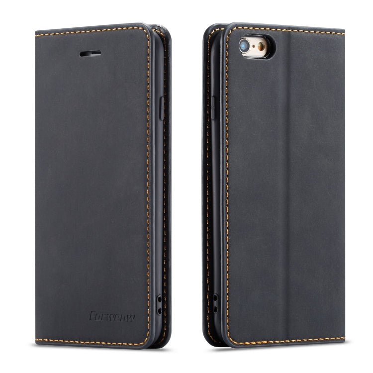 For iPhone 6s Plus / 6 Plus Forwenw Dream Series Oil Edge Strong Magnetism Horizontal Flip Leather Case with Holder & Card Slots & Wallet & Photo Frame(Black) - HoMEdemic™ 