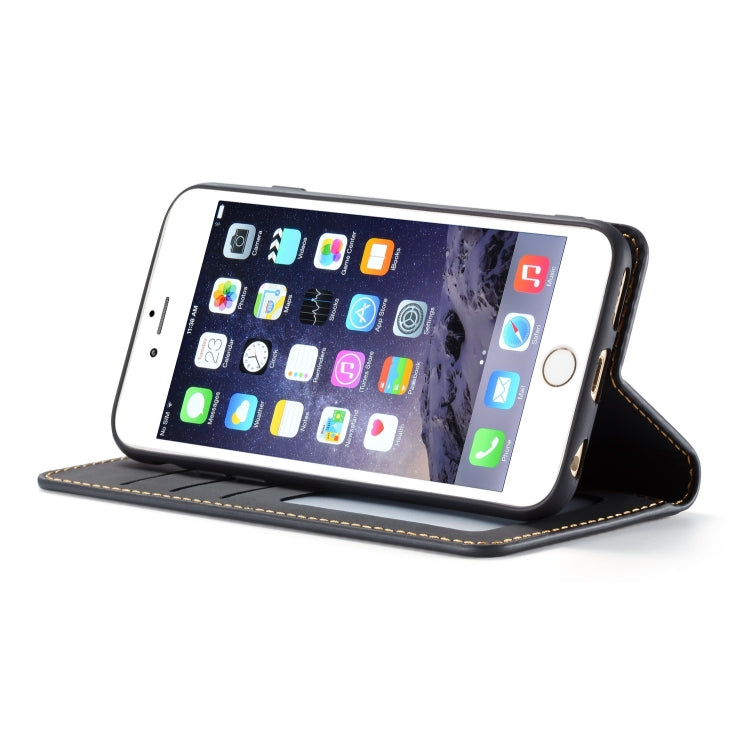 For iPhone 6s Plus / 6 Plus Forwenw Dream Series Oil Edge Strong Magnetism Horizontal Flip Leather Case with Holder & Card Slots & Wallet & Photo Frame(Black) - HoMEdemic™ 