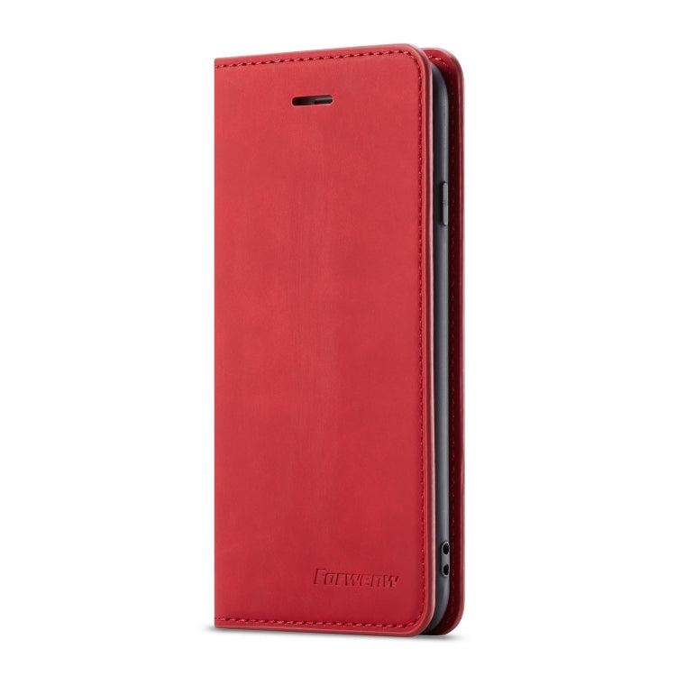 For iPhone 6s Plus / 6 Plus Forwenw Dream Series Oil Edge Strong Magnetism Horizontal Flip Leather Case with Holder & Card Slots & Wallet & Photo Frame(Red) - HoMEdemic™ 