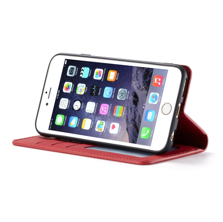 For iPhone 6s Plus / 6 Plus Forwenw Dream Series Oil Edge Strong Magnetism Horizontal Flip Leather Case with Holder & Card Slots & Wallet & Photo Frame(Red) - HoMEdemic™ 