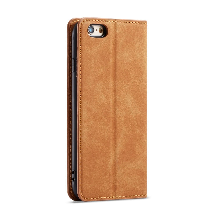 For iPhone 6s Plus / 6 Plus Forwenw Dream Series Oil Edge Strong Magnetism Horizontal Flip Leather Case with Holder & Card Slots & Wallet & Photo Frame(Brown) - HoMEdemic™ 