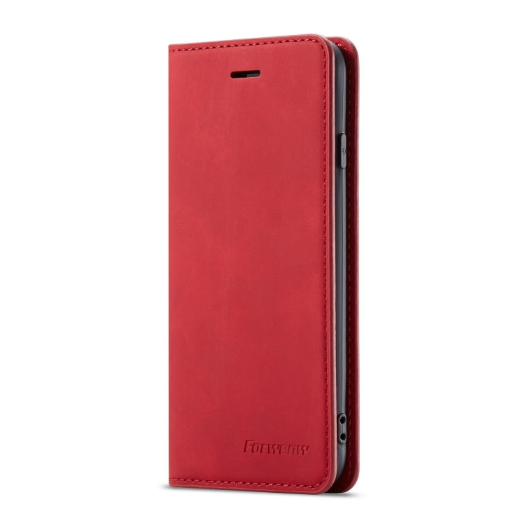 For iPhone SE 2022 / SE 2020 / 8 / 7 Forwenw Dream Series Oil Edge Strong Magnetism Horizontal Flip Leather Case with Holder & Card Slots & Wallet & Photo Frame(Red) - HoMEdemic™ 