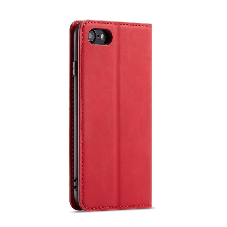 For iPhone SE 2022 / SE 2020 / 8 / 7 Forwenw Dream Series Oil Edge Strong Magnetism Horizontal Flip Leather Case with Holder & Card Slots & Wallet & Photo Frame(Red) - HoMEdemic™ 