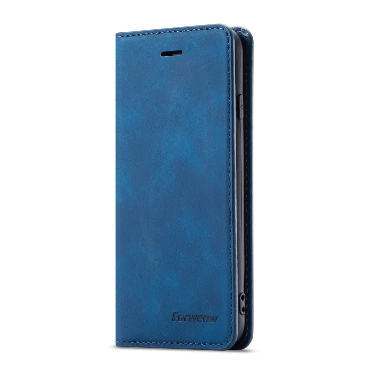 For iPhone SE 2022 / SE 2020 / 8 / 7 Forwenw Dream Series Oil Edge Strong Magnetism Horizontal Flip Leather Case with Holder & Card Slots & Wallet & Photo Frame(Blue) - HoMEdemic™ 