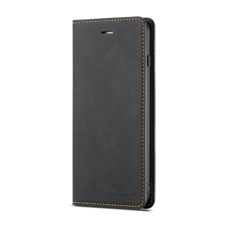 For iPhone 8 Plus / 7 Plus Forwenw Dream Series Oil Edge Strong Magnetism Horizontal Flip Leather Case with Holder & Card Slots & Wallet & Photo Frame(Black) - HoMEdemic™ 