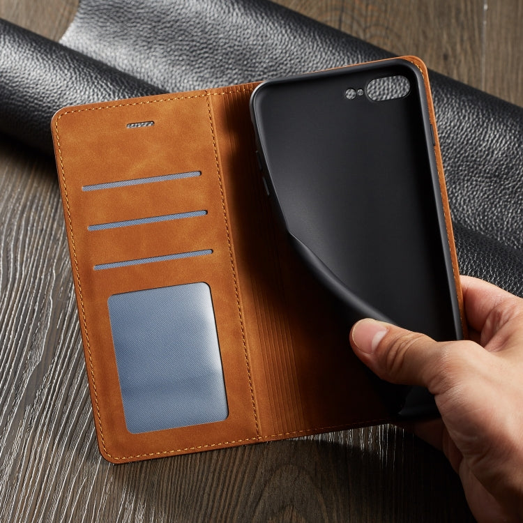 For iPhone 8 Plus / 7 Plus Forwenw Dream Series Oil Edge Strong Magnetism Horizontal Flip Leather Case with Holder & Card Slots & Wallet & Photo Frame(Black) - HoMEdemic™ 