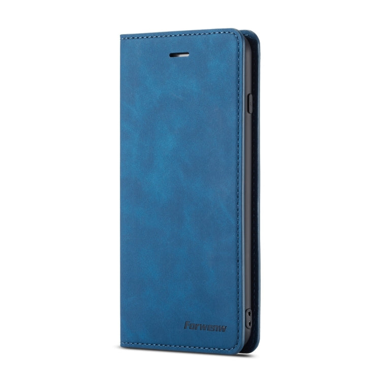 For iPhone 8 Plus / 7 Plus Forwenw Dream Series Oil Edge Strong Magnetism Horizontal Flip Leather Case with Holder & Card Slots & Wallet & Photo Frame(Blue) - HoMEdemic™ 