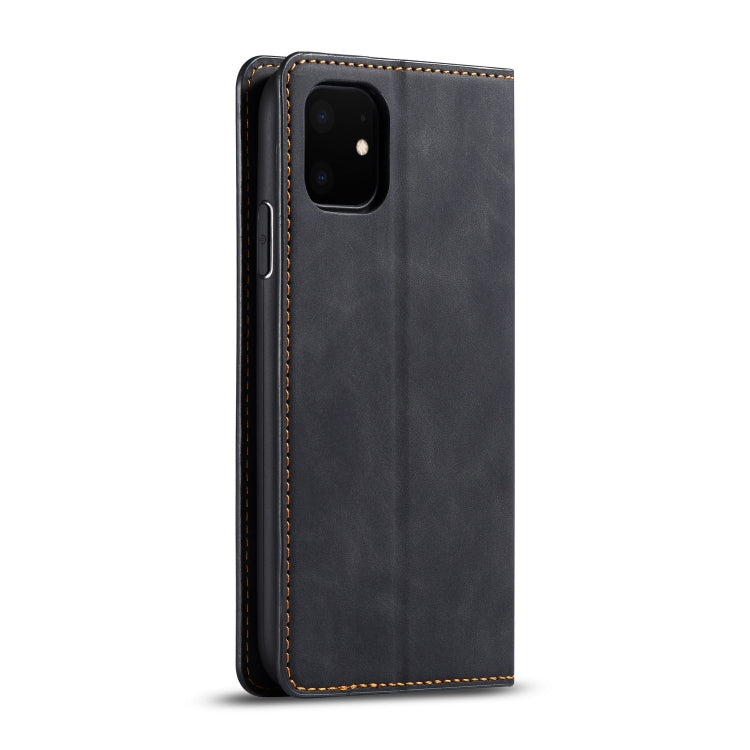 For iPhone 11 Forwenw Dream Series Oil Edge Strong Magnetism Horizontal Flip Leather Case with Holder & Card Slots & Wallet & Photo Frame(Black) - HoMEdemic™ 