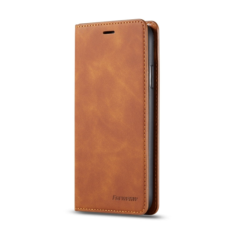 For iPhone 11 Forwenw Dream Series Oil Edge Strong Magnetism Horizontal Flip Leather Case with Holder & Card Slots & Wallet & Photo Frame(Brown) - HoMEdemic™ 