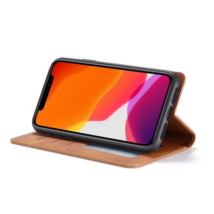 For iPhone 11 Forwenw Dream Series Oil Edge Strong Magnetism Horizontal Flip Leather Case with Holder & Card Slots & Wallet & Photo Frame(Brown) - HoMEdemic™ 