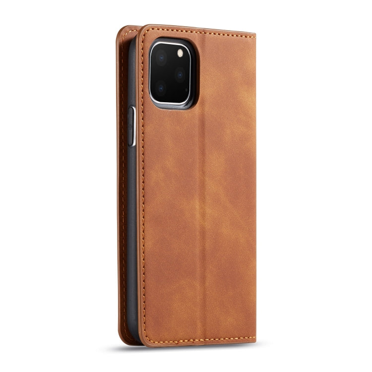 For iPhone 11 Pro Max Forwenw Dream Series Oil Edge Strong Magnetism Horizontal Flip Leather Case with Holder & Card Slots & Wallet & Photo Frame(Brown) - HoMEdemic™ 