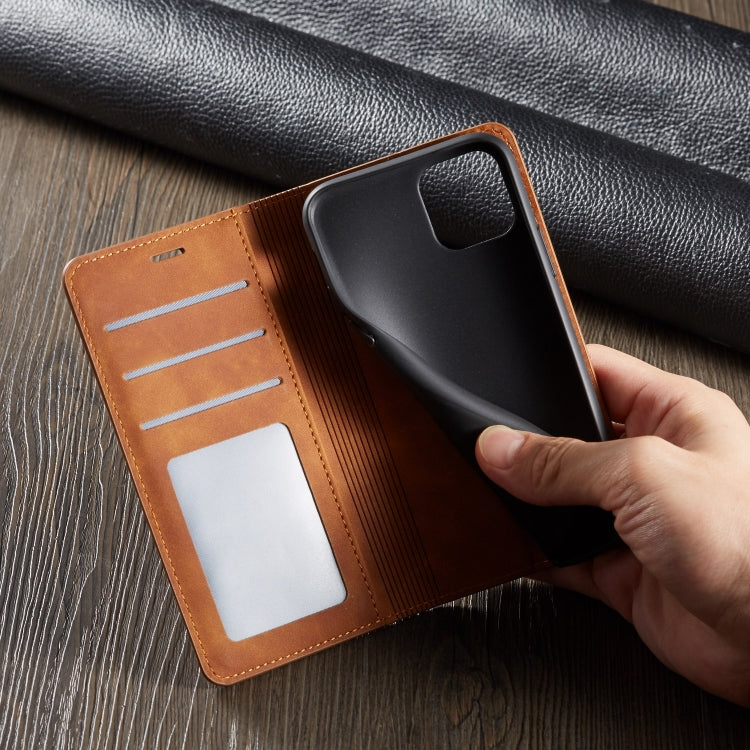 For iPhone 11 Pro Max Forwenw Dream Series Oil Edge Strong Magnetism Horizontal Flip Leather Case with Holder & Card Slots & Wallet & Photo Frame(Brown) - HoMEdemic™ 